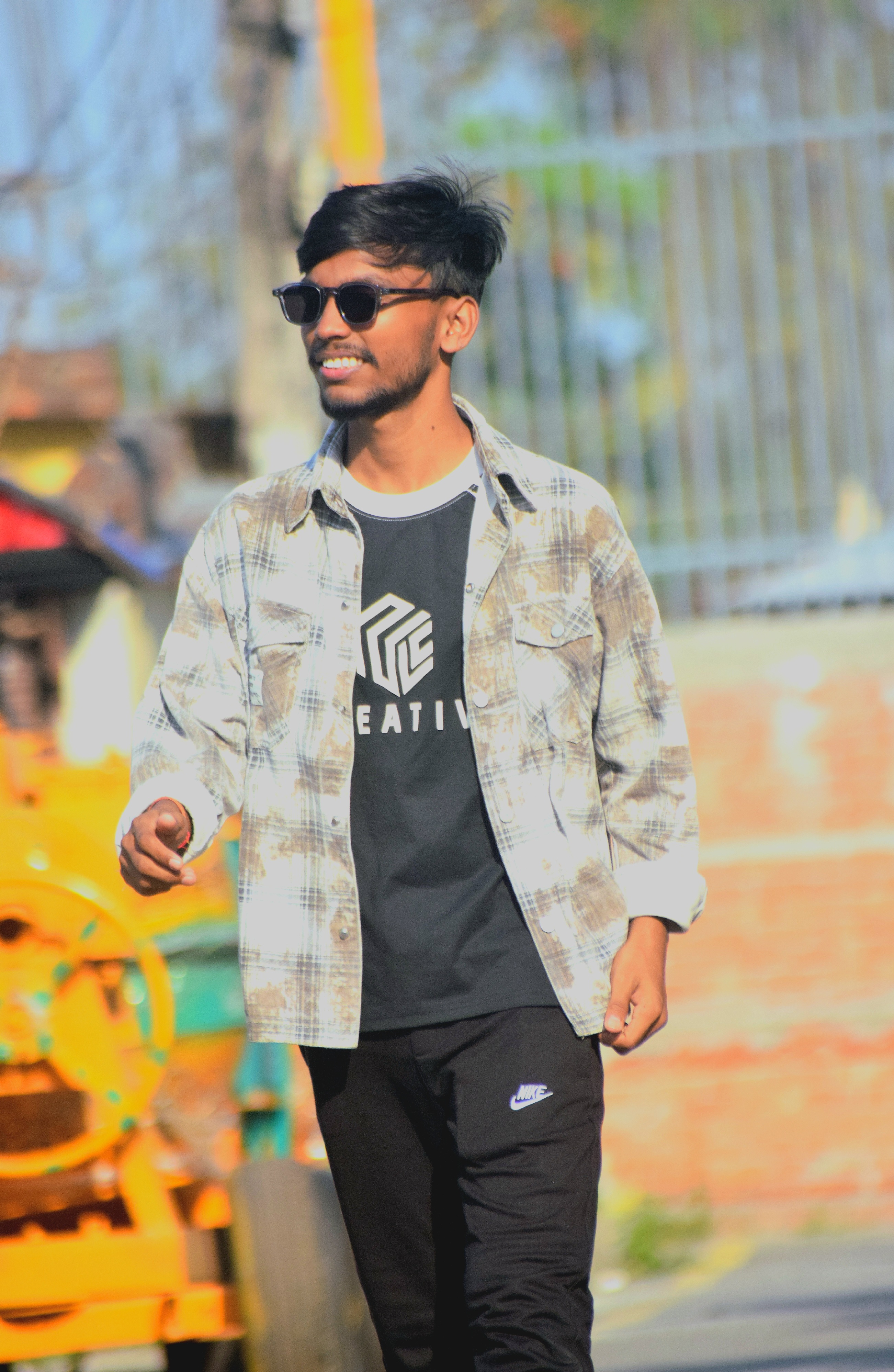 Dhanraj Sah celebrating farewell with friends at college
